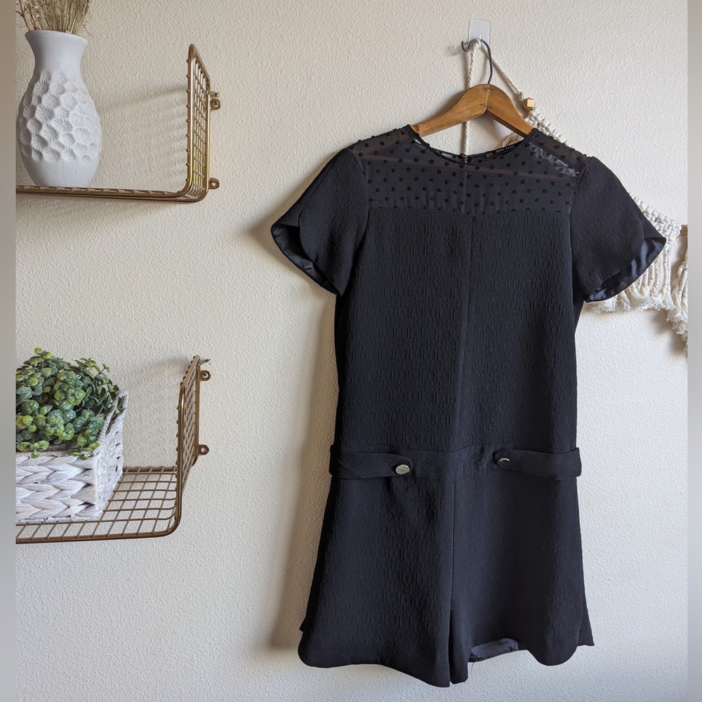 Zara black jumpsuit romper, xs